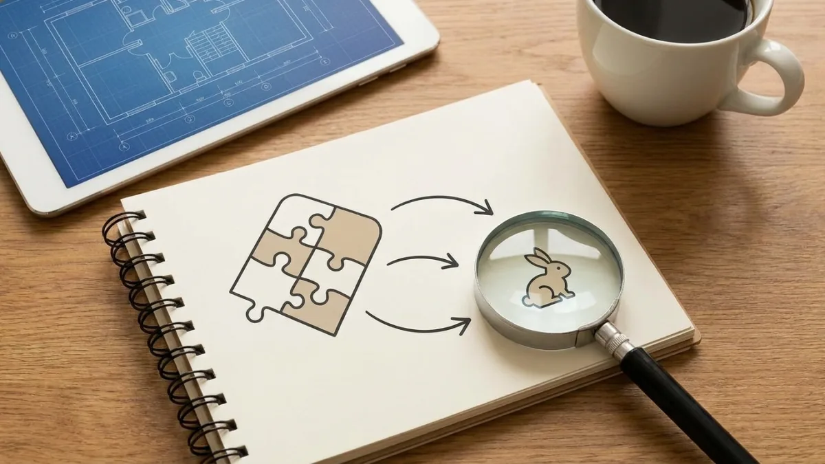 Un labyrinthe numérique en forme de terrier illustre les mécaniques d'entrée complexes de l'architecture narrative.